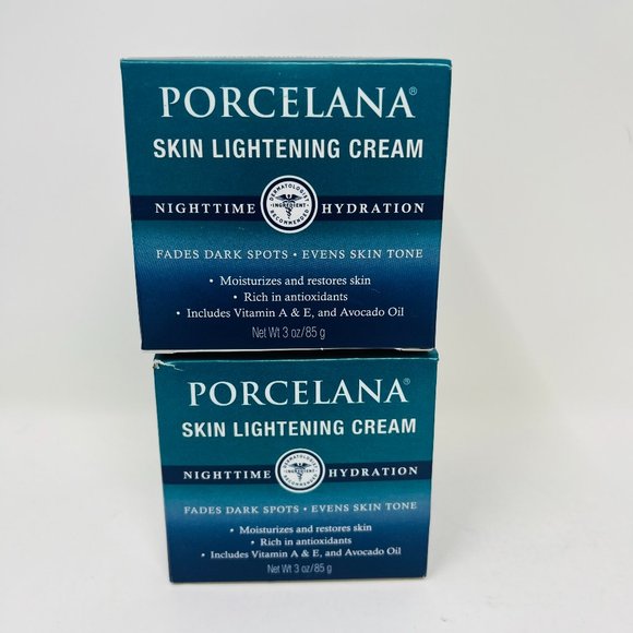 2 x Porcelana Lightening Cream Nighttime Moisturizer Hydration 3 oz New Exp 9/23 - Picture 1 of 5